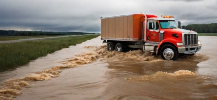 How to get your truck out through the U.S. from the area affected by Flood in Canada?