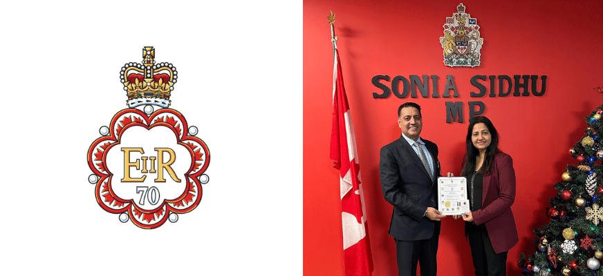 Dara Nagra, CEO of AVAAL Technology Solutions Honoured With Platinum Jubilee Award